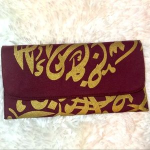 Stylish Red and Gold Purse